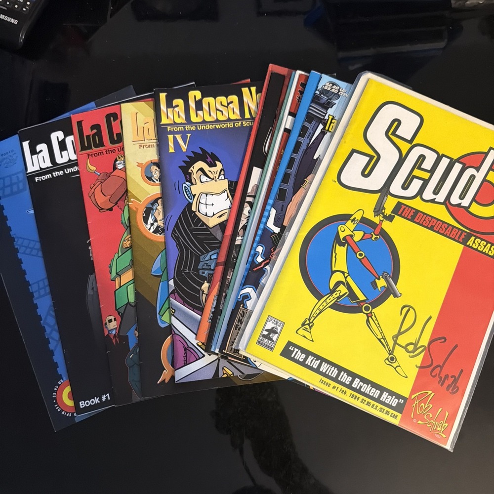 Scud the Disposable Assassin #1 Signed By Rob Schrab -Fireman 1994 & MORE BUNDLE